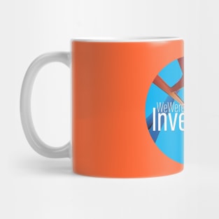 We Were Inverted Logo | Blue Circle | Inset Text Mug